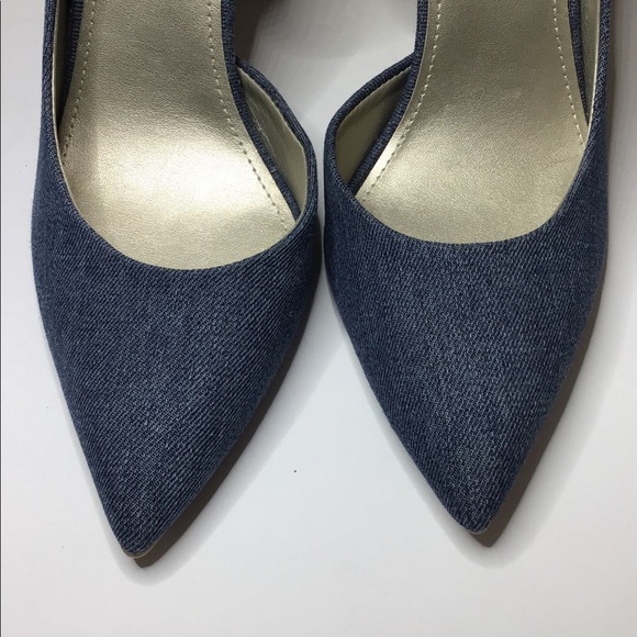 A.N.A. Claire Denim Heels, Blue, size 7.5M - Picture 6 of 8
